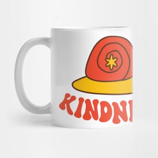 Retro snail and text Kindness Mug